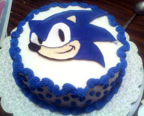 Sonic the Hedgehog Cake