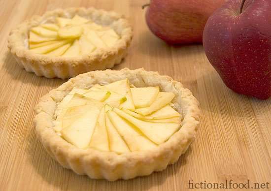 Goat cheese and apple tarts