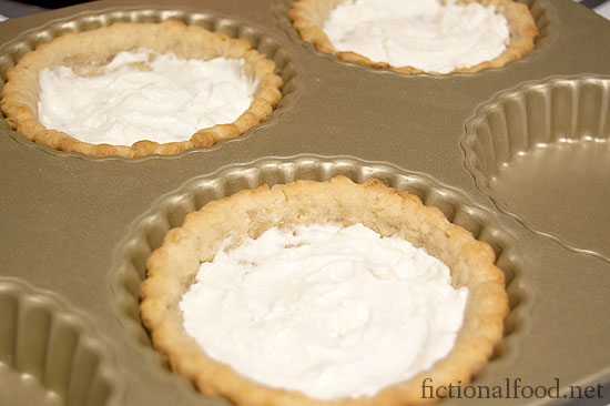 Goat Cheese in the tart shells